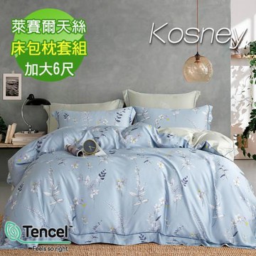 KOSNEY  米勒  頂級100%天絲加大床包枕套組