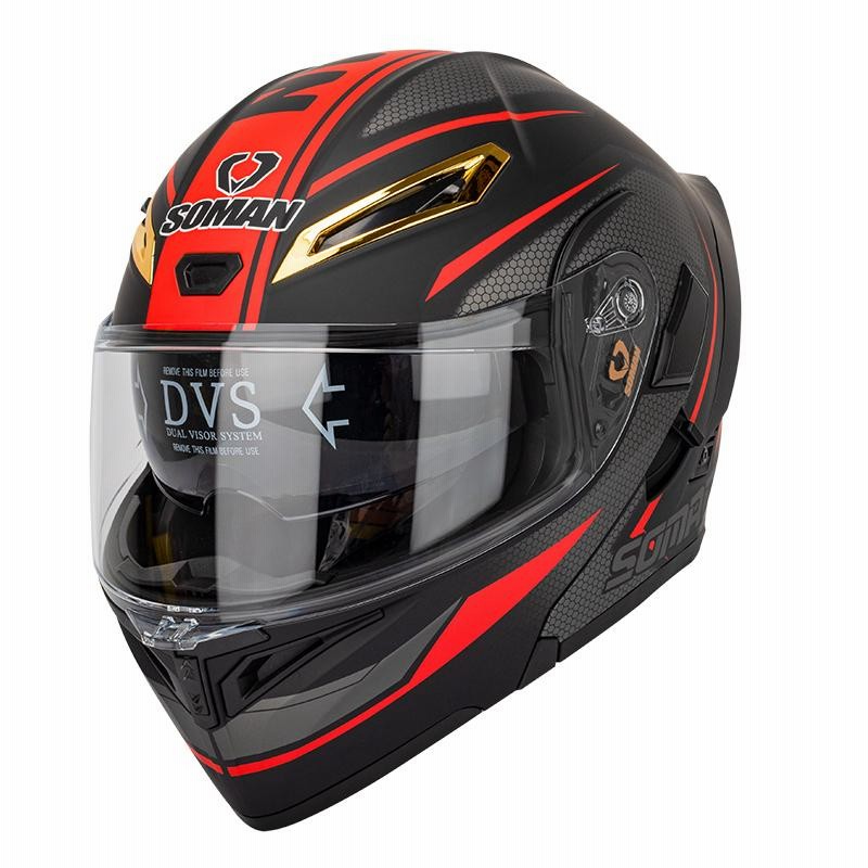 流行に SOMANシステムヘルメット フルフェイスヘルメット ダブル