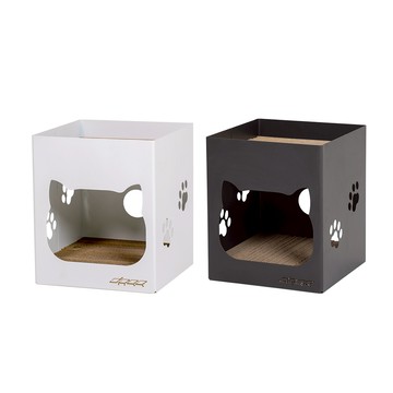 宅貨｜貓抓屋(雙層款) 貓窩 寵物窩 貓箱 貓屋 椅子 貓咪櫃 椅凳 貓跳台 貓櫃 人寵共用 貓抓板 台灣製