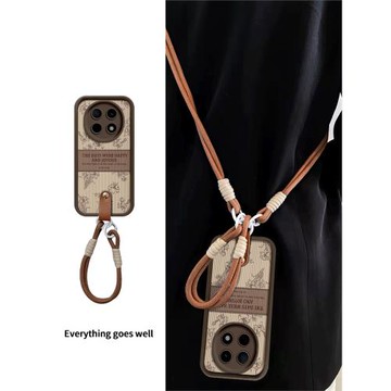 適用oppoa5pro手機殼oppoa5pro保護套全包防摔a5pro斜挎高級階梯殼A5por女生a5pro0ppo韓式新款奶咖標簽花