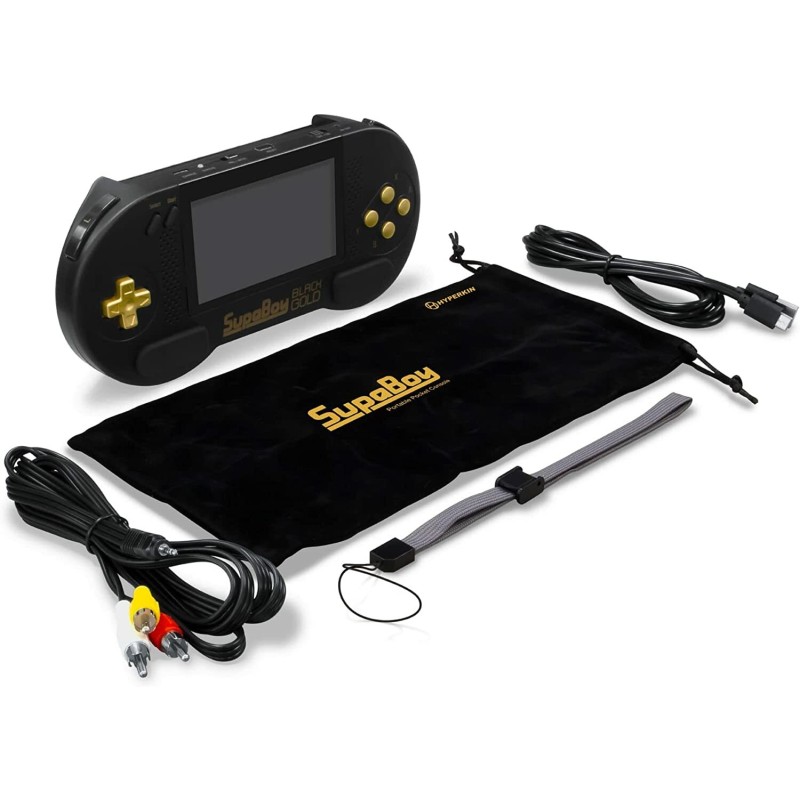 Hyperkin ハイパーキン SUPABOY Black Gold USB type-C スパボーイ スーパーファミコン SFC  SNES(NTSC/PAL) カートリッジ対応 ポータブル互換機 輸入品 | LINEブランドカタログ