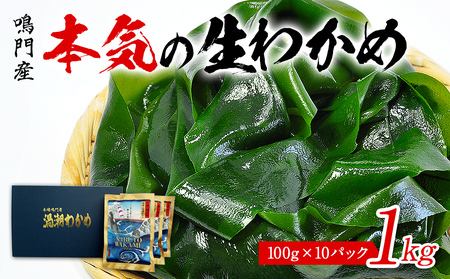 鳴門の漁師が育てた本気の生わかめ（湯通し塩蔵） 1kg 塩蔵わかめ 生わかめ 鳴門産わかめ わかめサラダ お手頃わかめ