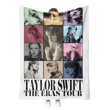 熱X歌手泰勒法蘭絨高清3D數碼印花毛毯抱毯背景毯床毯午休空調毯