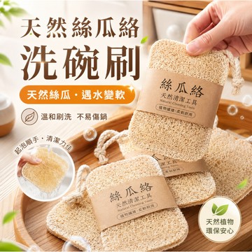 隔日達 洗碗刷 菜瓜布 絲瓜布 絲瓜棉 環保清潔刷 絲瓜棉 絲瓜 天然菜瓜布 鍋抹佈 絲瓜海綿 絲瓜筋 鍋具洗刷 3個