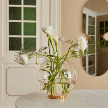 AYTM Globe Vase W. STAND 花器 中款 - 森林綠