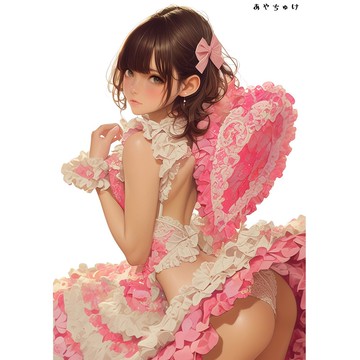 【12月新品6】07-111-0179 人物貼紙 性感情人節女孩