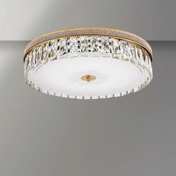 鐵藝貼鑽石布+水晶珠片吸頂燈 F85-09-K1293 (45W)