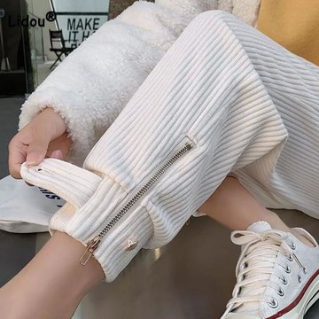 Loose fitting high waisted Harlan pants 寬松束腳高腰哈倫褲女