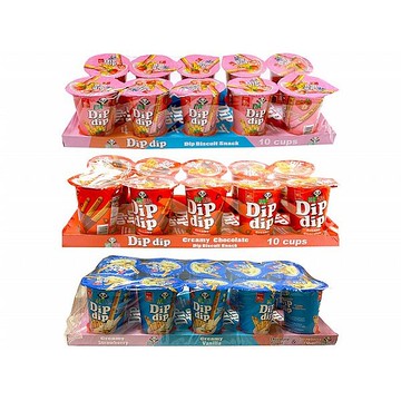 W.L.FOODS Dipdip樂搖搖沾醬棒餅(30gx10杯) 款式可選【小三美日】DS012769 餅乾 點心 下午茶 巧克力醬