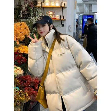 東北冬季PU皮情侶羽絨服女寬松加厚面包服韓版ins立領棉襖子外套