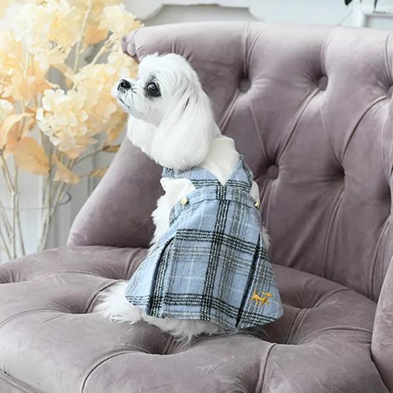 ロペピクニック ROPE PICNIC チェック柄ドッキングワンピース 小型犬 犬服 ウエア ワンピース ドレス セレブ LINEショッピング