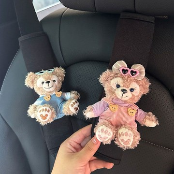 安全帶護套🎀 可愛背帶小熊汽車安全帶護肩套防勒兒童保險帶夏車載裝飾套高級感