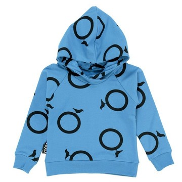 冰島有機棉童裝內鋪棉上衣2歲至6歲藍色