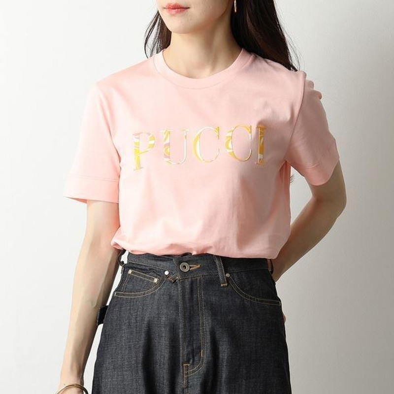 EMILIO PUCCI エミリオプッチ 1RTP73 1R987 クルーネック 半袖 Tシャツ ...