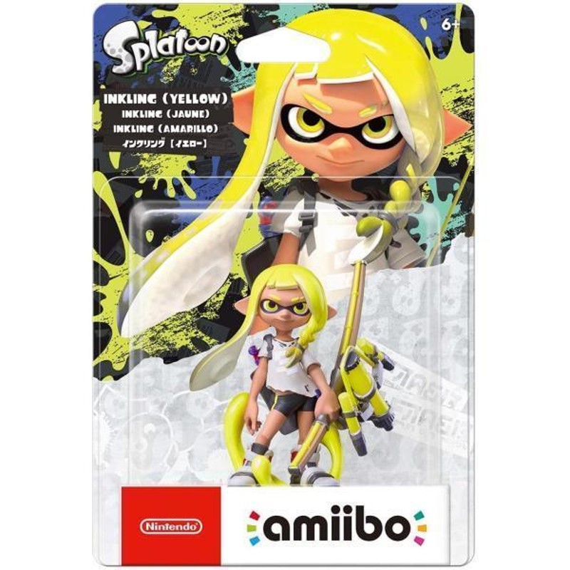 スプラトゥーンamiibo タコ　ヒメ　ガール　イエロー Amazon.co.jp: amiibo タコガール (スプラトゥーンシリーズ