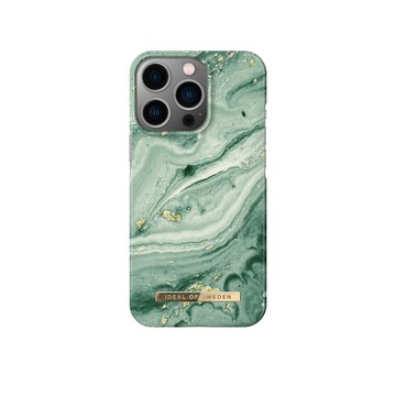 iDeal Of Sweden iPhone 13 Pro 北歐時尚瑞典流行手機殼-薄荷漩渦大理石