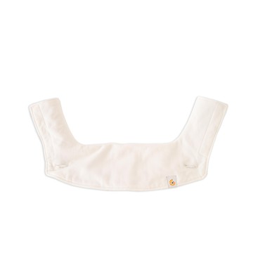 Ergobaby 嬰兒背帶專用口水巾 雙層棉質構造 扣在肩帶上的鈕扣 完美貼合背帶  米色  1個