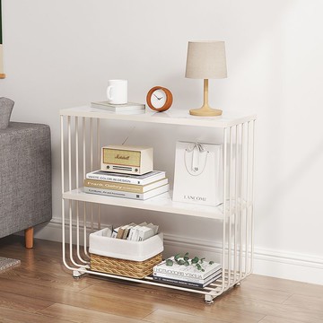 免運/開立發票 輕奢落地置物架客廳書架多層簡約展示架北歐鐵藝收納架臥室擺放架 快速出貨