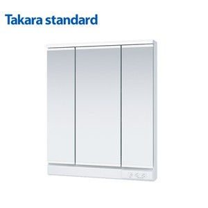 【TAKARA日本】LED三面收納鏡櫃75CM、照明、化妝鏡櫃