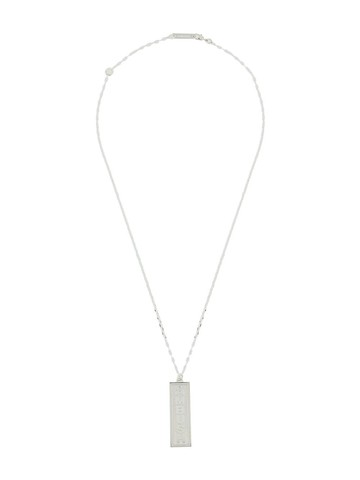 AMBUSH - logo charm necklace - men - Sterling Silver - One Size