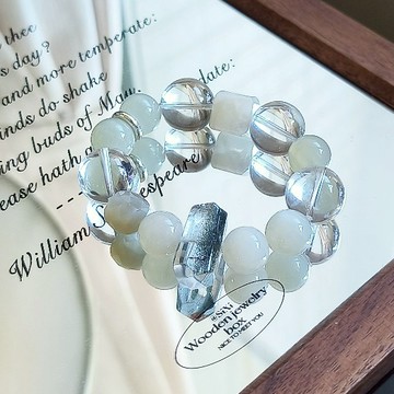 ⭕晶天原創⭕青山遠岱｜水晶手串 ｜富貴天成｜紅瑪瑙 金箔膠花 虎眼｜水晶手珠｜水晶手鍊｜療癒水晶｜桃花水晶｜招財水晶