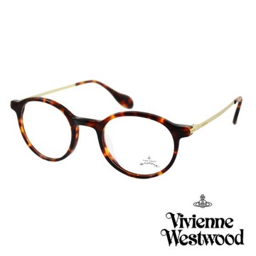 【Vivienne Westwood】英國Anglomania英倫簡約光學眼鏡(琥珀 AN341M02)