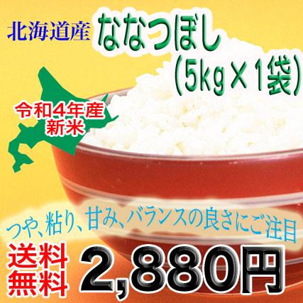 ななつぼし　新米 令和５年産　5年産　送料無料 旭川発北海道産ななつぼし(5kg)