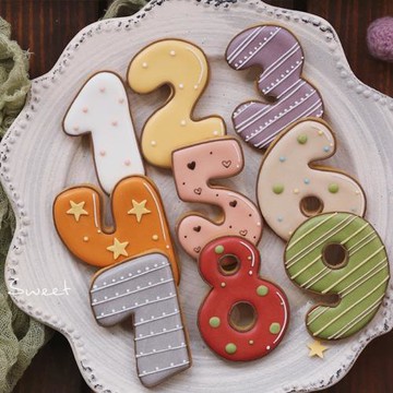 樂甜魚魚老師韓式簡約卡通可愛數字餅干模具曲奇烘焙蛋糕曲奇裝飾