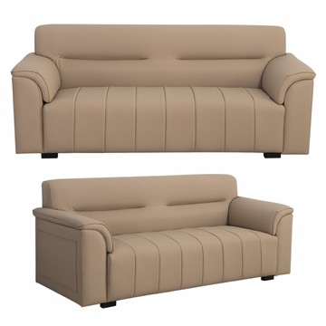 【IDEA】維迪包覆加深貓抓皮三人沙發/皮沙發(2色任選/雙邊收納袋)褐色