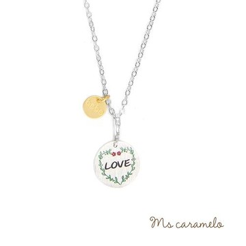 【焦糖小姐 Ms caramelo】LOVE 幸褔圈圈項鍊