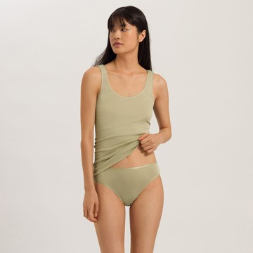 【HANRO】Cotton Seamless 百搭背心 XS-L (青苔綠)