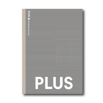 PLUS 普樂士 B5 筆記本 方格 10本入 /包 NO-003GI（灰 75-147）