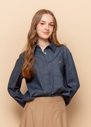 率性格調仿牛仔襯衫