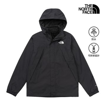 【線上獨家款】男款黑色DRYVENT防水抓絨內裡三合一外套｜89B1JK3