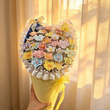 ❀【花中世界】❀景德鎮送花束永生花送女朋友創意陶瓷女生閨蜜成品花束生日禮物