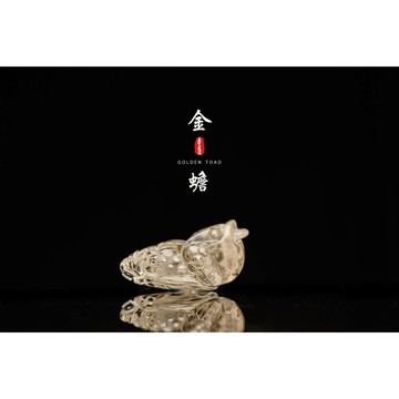 《金蟾白水晶》水晶擺件金蟾鎮宅辟邪、招財進寶及官運亨通︱晶寶書畫文玩藝品YM064