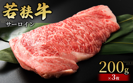 サーロイン200g×3枚 国産牛肉 北陸産 福井県産牛肉 若狭産