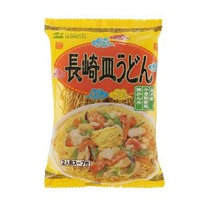 無添加うどん　長崎皿うどん（2人前  134g）×２０袋・箱売り　　国内産小麦使用　創健社