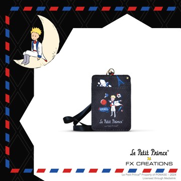 【小王子Le Petit Prince聯名款】環遊法國-證件套-黑 LPP243006-01