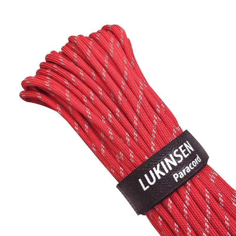 Lukinsen パラコード 9芯 4mm 30m 50m マジックテープ付