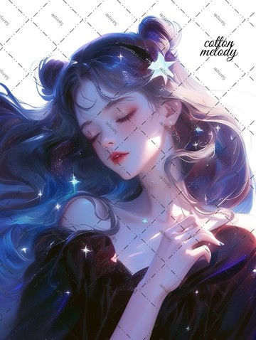 original sticker no.1752 人物貼紙 原創貼紙 人物貼紙 女孩貼紙 原創人物貼紙