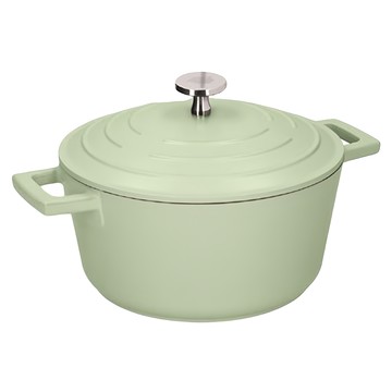 Masterclass 電磁爐適用 不沾鑄鋁雙耳湯鍋  20cm  薄荷綠  1個