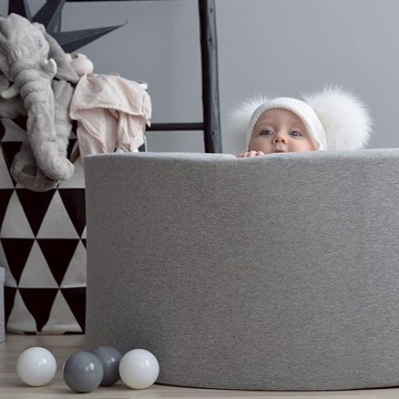 【Bee Play】Misioo遊戲球池-90x40淺灰