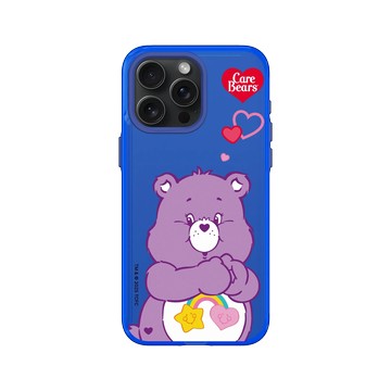 iPhone 15 Pro Max Clear 激光藍 - Care Bears - Best Friend Bear