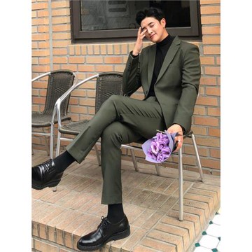 英倫風韓式西裝男套裝一套修身痞帥西服休閑韓版潮帥氣學生裝外套