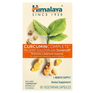 Himalaya, 薑黃素，完全聯合解決方案，60 粒素食膠囊