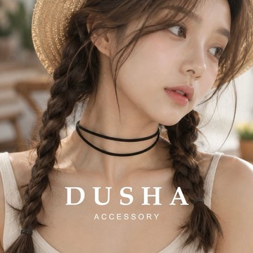 客製化鏈長🇹🇼台灣手工製作 頸鏈 麂皮雙層無吊墜 - BEMYLOVE & DUSHA