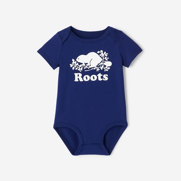 Roots 嬰兒-COOPER 包屁衣 (靛藍)