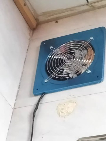 排氣扇不銹鋼前方后圓嵌入式高速抽風機換氣扇廚房排煙強力油煙機[DD1218001]