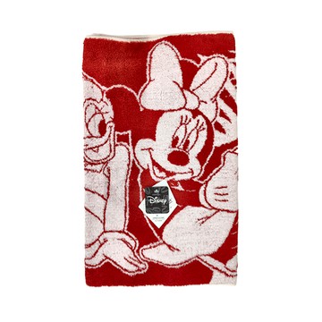 DISNEY 迪士尼小浴巾 302g 棉紗 111 x 50cm  紅色  1條